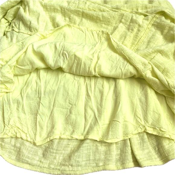 MAEVE ANTHROPOLOGIE Selah Drop Waist Tiered Ruffle Midi Oversized Dress S Yellow - Picture 14 of 16